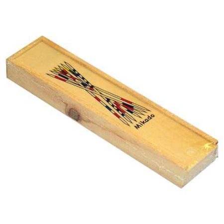 Pick up stick game in wooden box